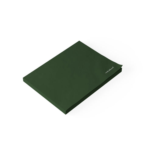 Blank color note pad - blank - dark green
