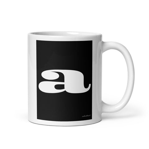 Letter mug - font 3 - black