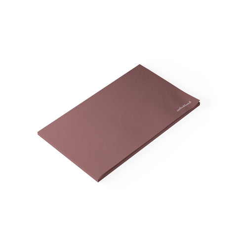 Color note pad - blank - pink-brown