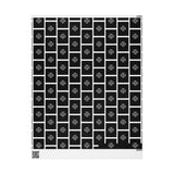 Quote Wrapping Paper - grid - white - haha you’re my boyfriend now
