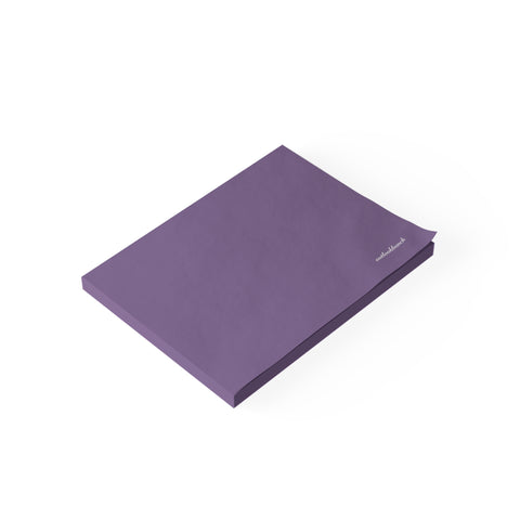 Blank color note pad - blank - muted purple