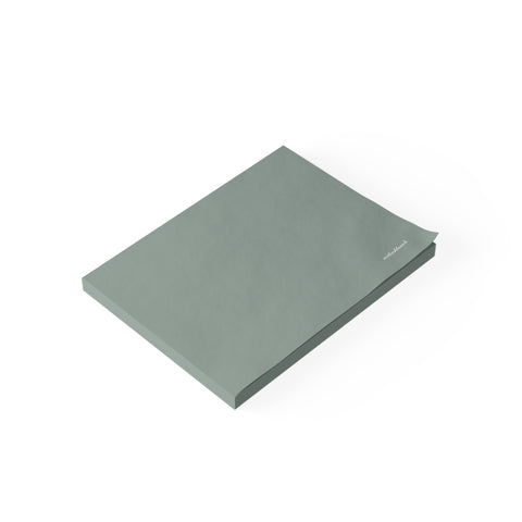 Blank color note pad - blank - muted sage