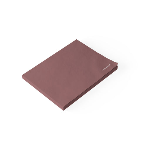 Blank color note pad - blank - pink-brown