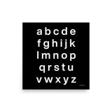 Letter sticker - font 1 - black