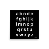 Letter sticker - font 1 - grey-teal