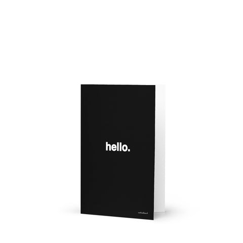 Quote card - hello