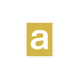Letter sticker - font 1 - mustard