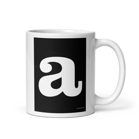 Letter mug - font 2 - black